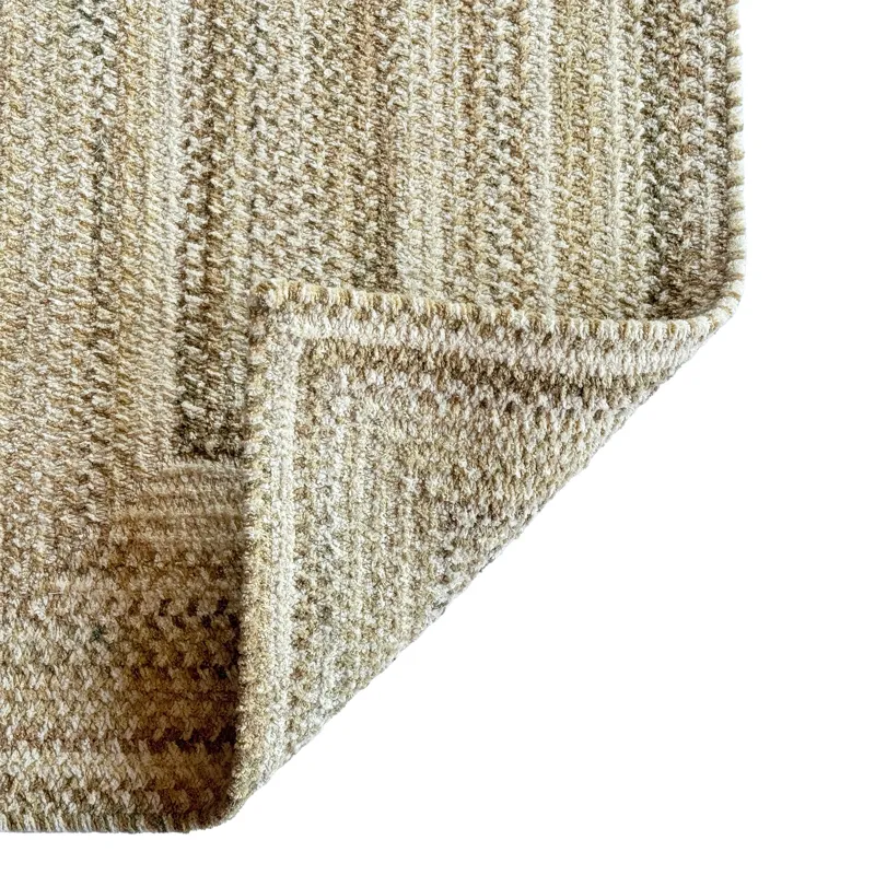 Cottonstone Feather Tan Concentric Rectangle Rug - 2\'3\" x 9\'3\"