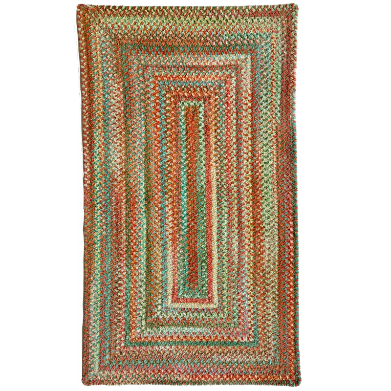 Cottonstone Cactus Garden Concentric Rectangle Rug - 8\' x 11\'