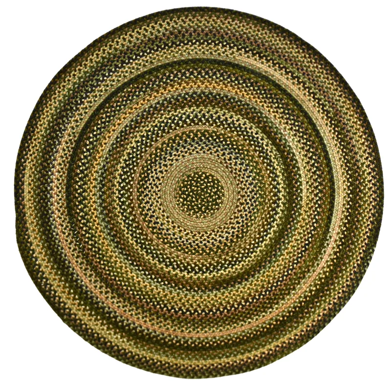 Uwharrie Ridge Forest Path Round Rug - 1\'3\" x 1\'3\"