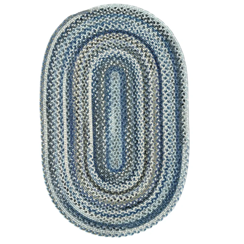 Uwharrie Ridge River Rock Oval Rug - 8\" x 2\'4\"