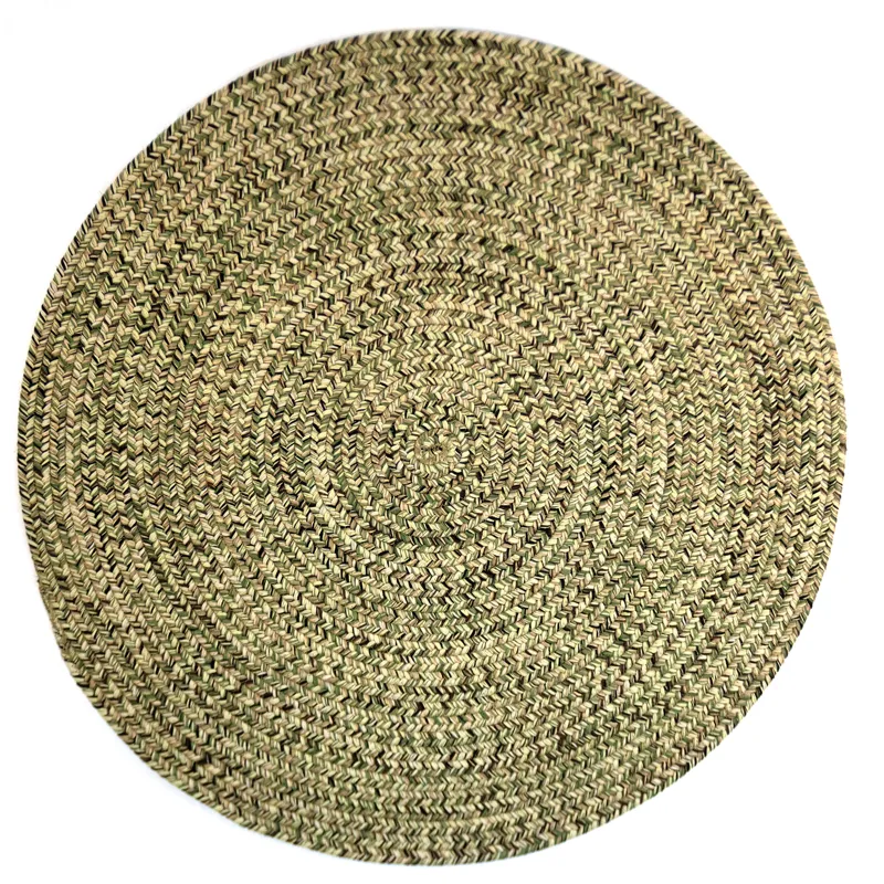 Dockside Palm Leaf Round Rug - 3\' x 3\'