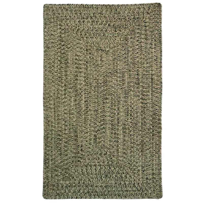 Dockside Palm Leaf Concentric Rectangle Rug - 9\'6\" x 9\'6\"
