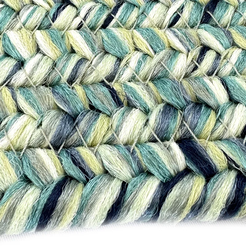 Dockside Teal Concentric Rectangle Rug - 2\'3\" x 4\'3\"