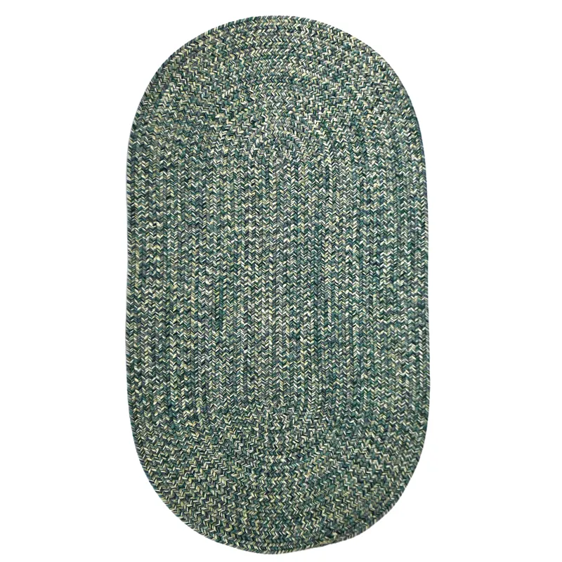 Dockside Teal Oval Rug - 8\' x 11\'