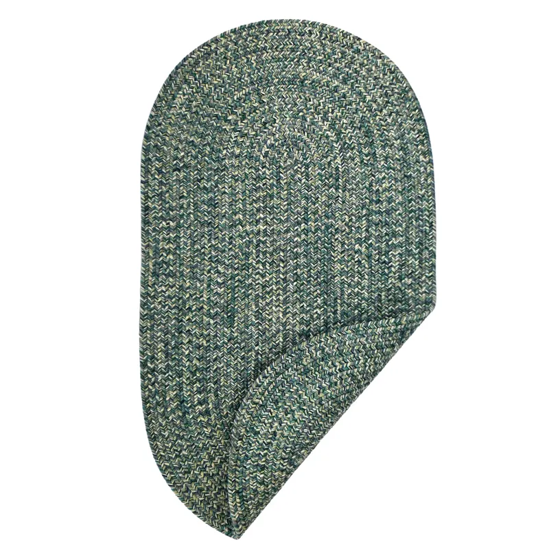 Dockside Teal Oval Rug - 8\' x 11\'