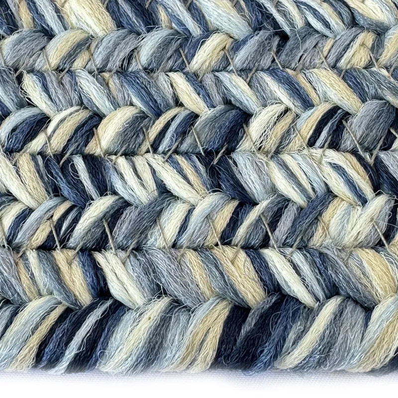 Dockside Cobalt Sea Round Rug - 5\'6\" x 5\'6\"