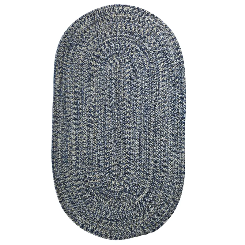 Dockside Cobalt Sea Oval Rug - 2\'3\" x 4\'3\"