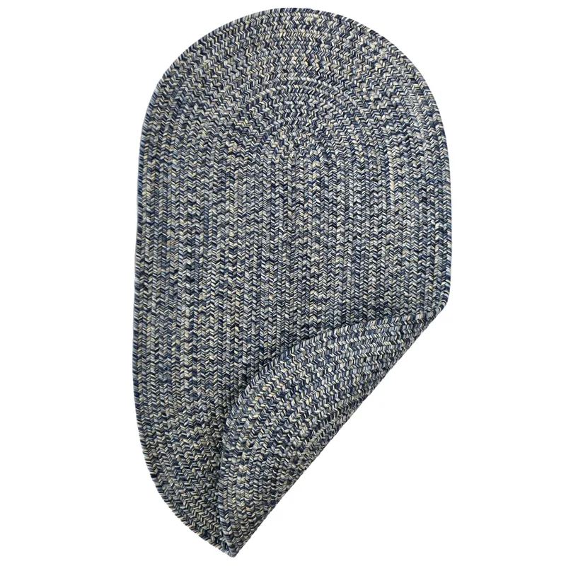 Dockside Cobalt Sea Oval Rug - 2\'3\" x 4\'3\"