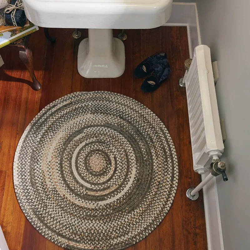 New Homestead Marble Round Rug - 1\'3\" x 1\'3\"