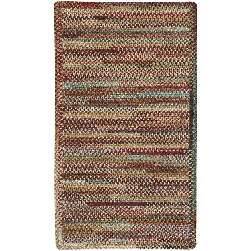 New Homestead Sundried Red Cross Sewn Rectangle Rug - 1\'8\" x 2\'6\"