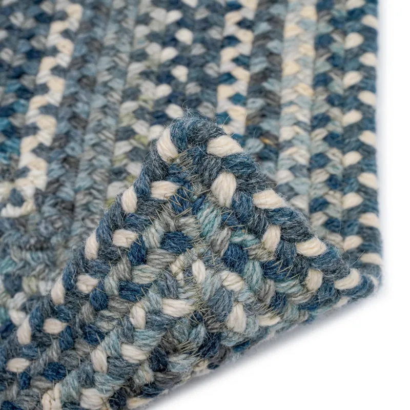 Bonneville Denim Concentric Rectangle Rug - 7\' x 9\'