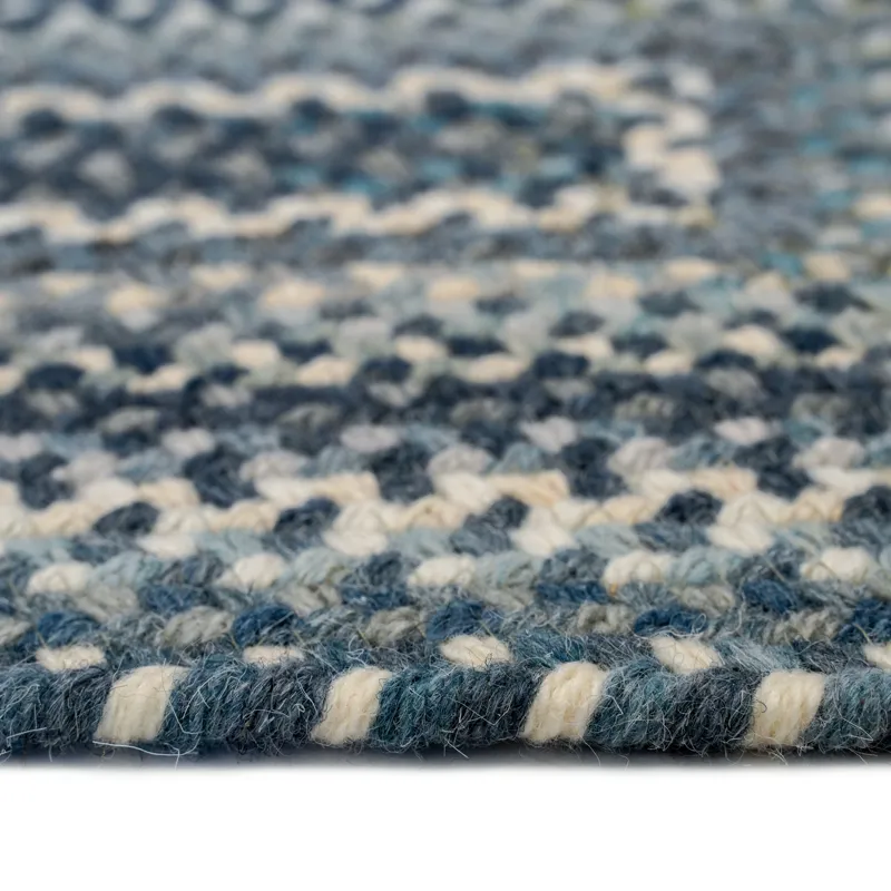 Bonneville Denim Concentric Rectangle Rug - 7\' x 9\'