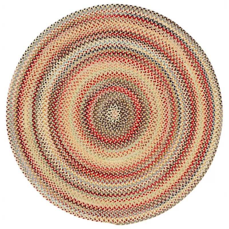 Americana Lt. Gold Round Rug - 8\'6\" x 8\'6\"