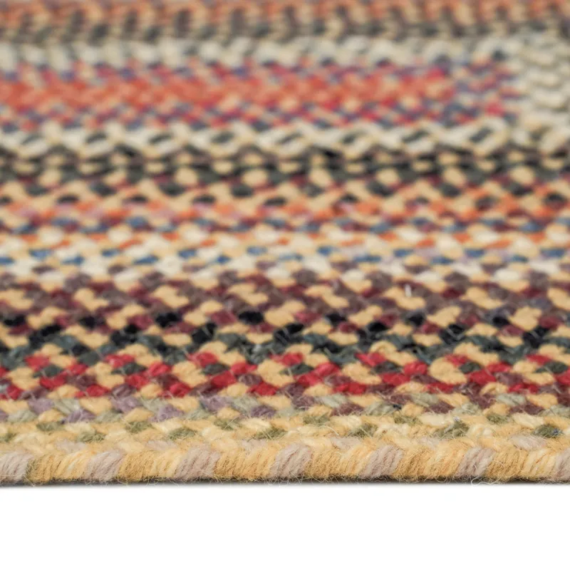 Americana Lt. Gold Concentric Rectangle Rug - 1\'8\" x 2\'6\"