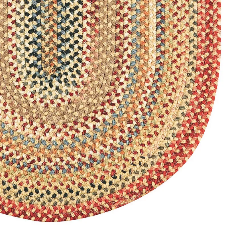 Americana Lt. Gold Oval Rug - 7\' x 9\'