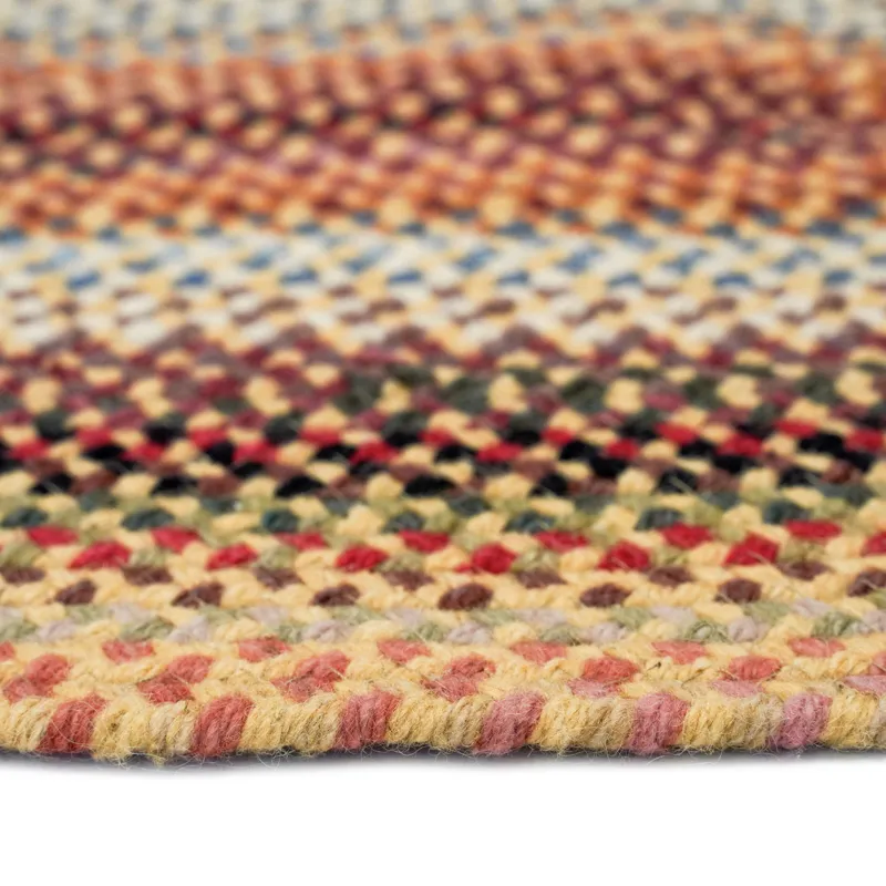 Americana Lt. Gold Oval Rug - 7\' x 9\'