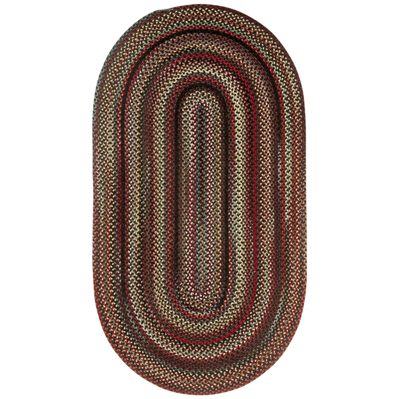 Americana Black Oval Rug - 1\'8\" x 2\'6\"