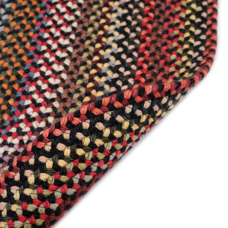 Americana Black Oval Rug - 1\'8\" x 2\'6\"