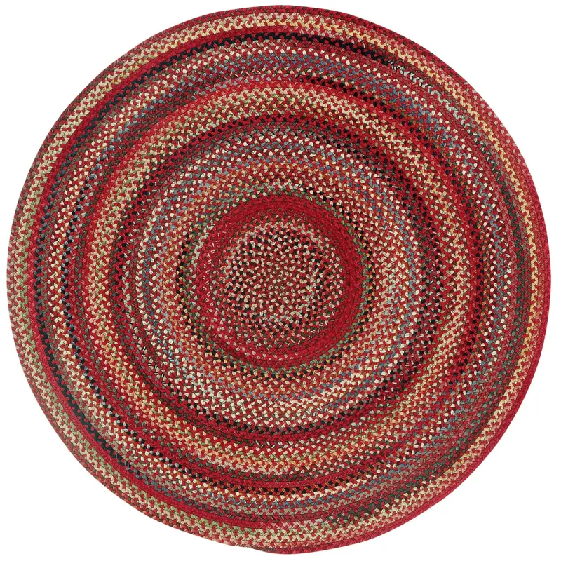 Americana Country Red Round Rug - 8\'6\" x 8\'6\"