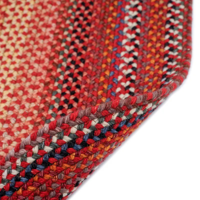 Americana Country Red Oval Rug - 4\' x 6\'