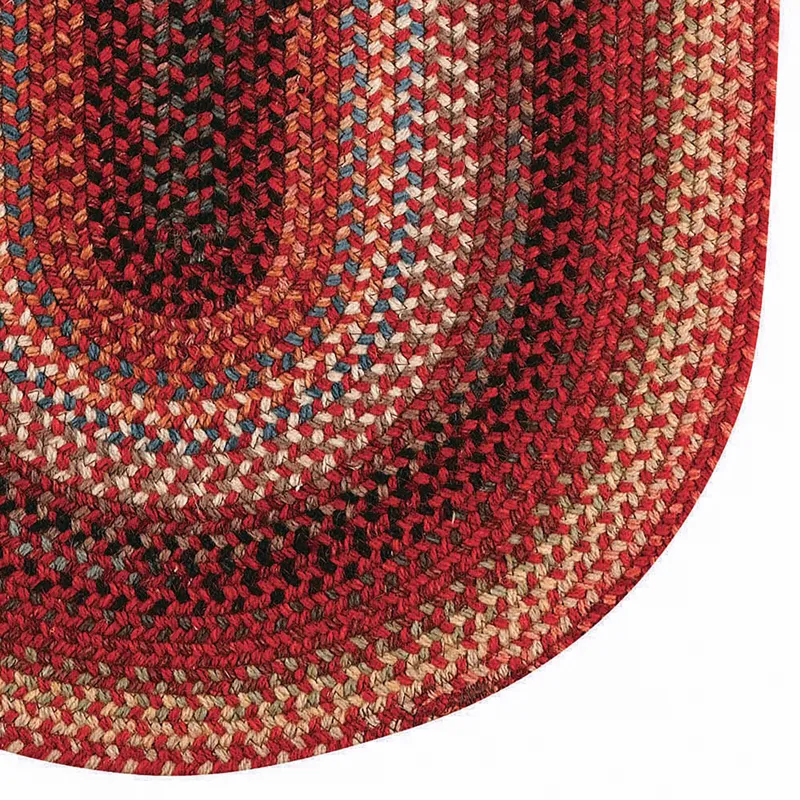Americana Country Red Oval Rug - 4\' x 6\'