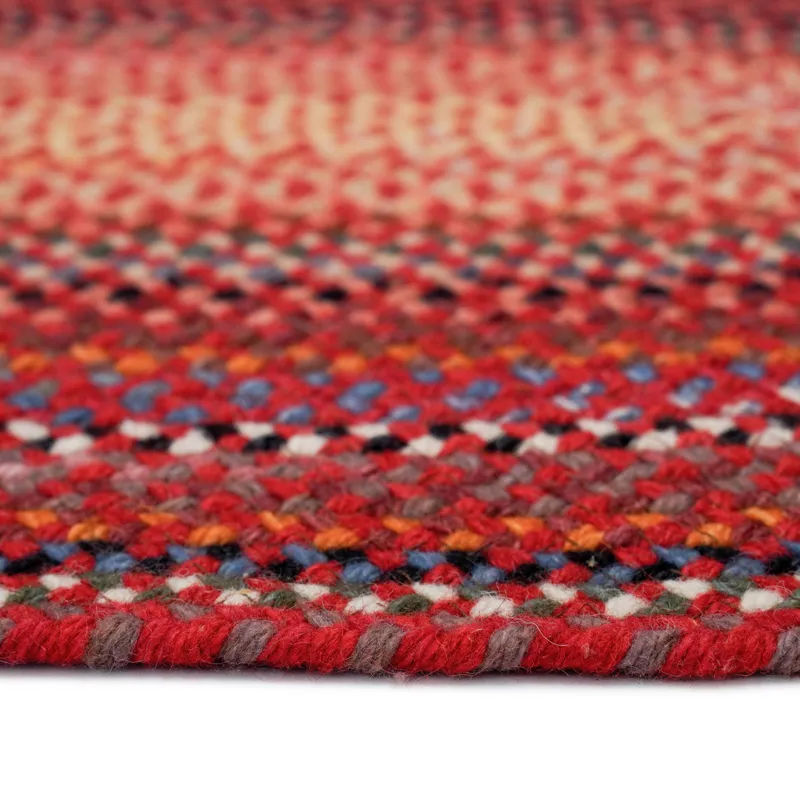 Americana Country Red Oval Rug - 4\' x 6\'