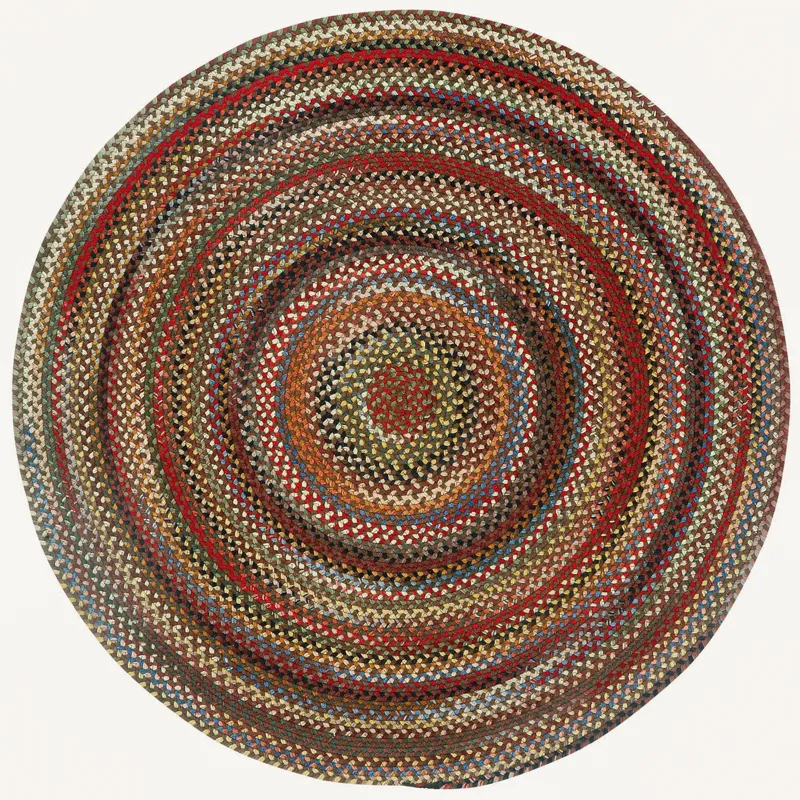 Americana Mocha Round Rug - 5\'6\" x 5\'6\"