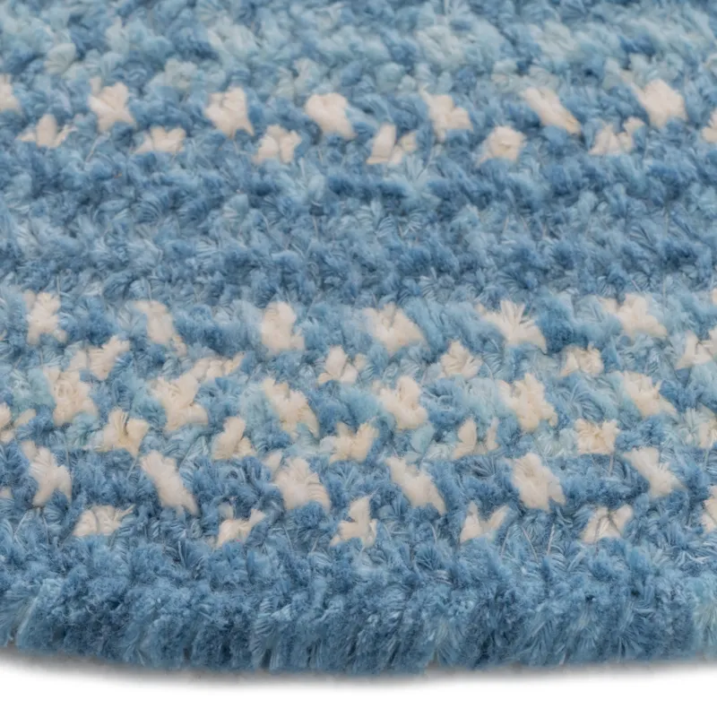 Bambini Cloud Blue Oval Rug - 4\' x 6\'