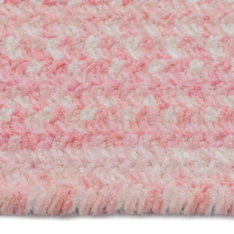 Bambini Pretty In Pink Concentric Rectangle Rug - 5\'6\" x 5\'6\"