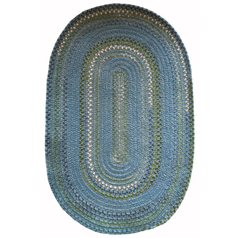 Bailey Delphinium Blue Oval Rug - 2\' x 3\'