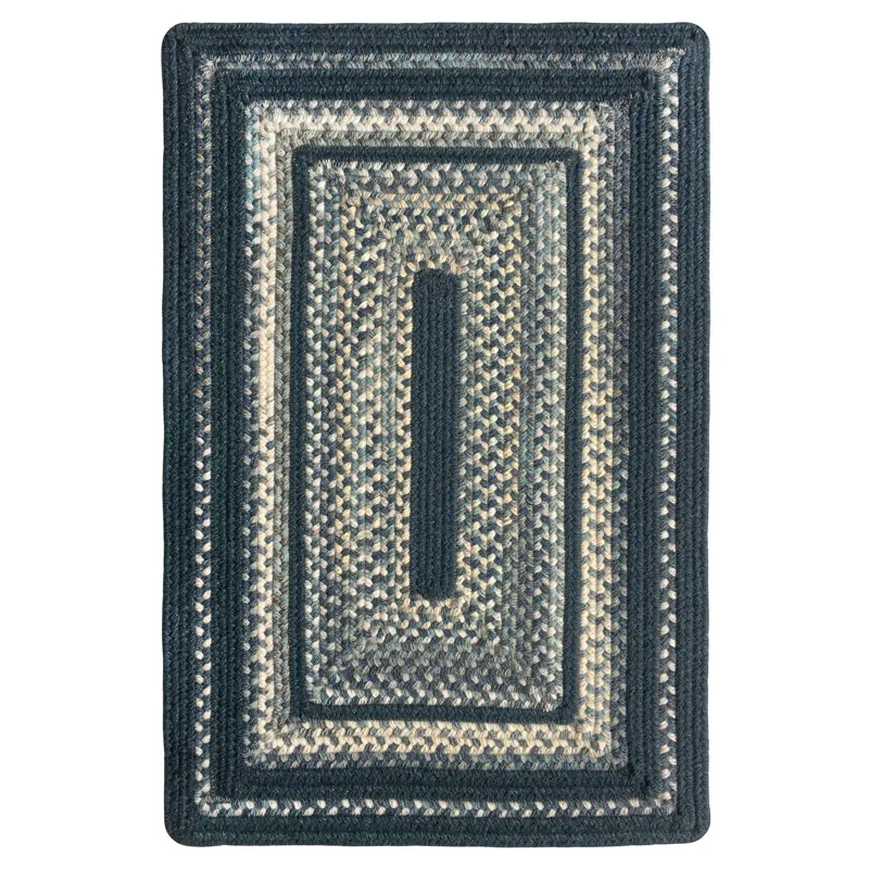 Bradford Blueprint Concentric Rectangle Rug - 1\'8\" x 2\'6\"