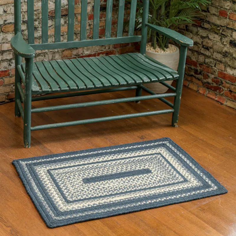 Bradford Blueprint Concentric Rectangle Rug - 1\'8\" x 2\'6\"