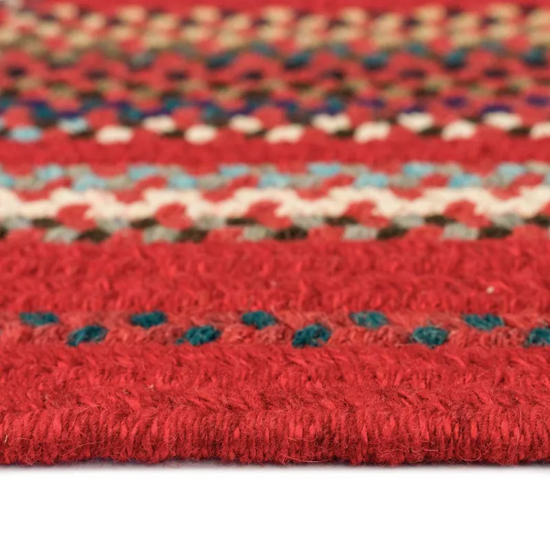 Bradford Crimson Concentric Rectangle Rug - 9\'6\" x 9\'6\"