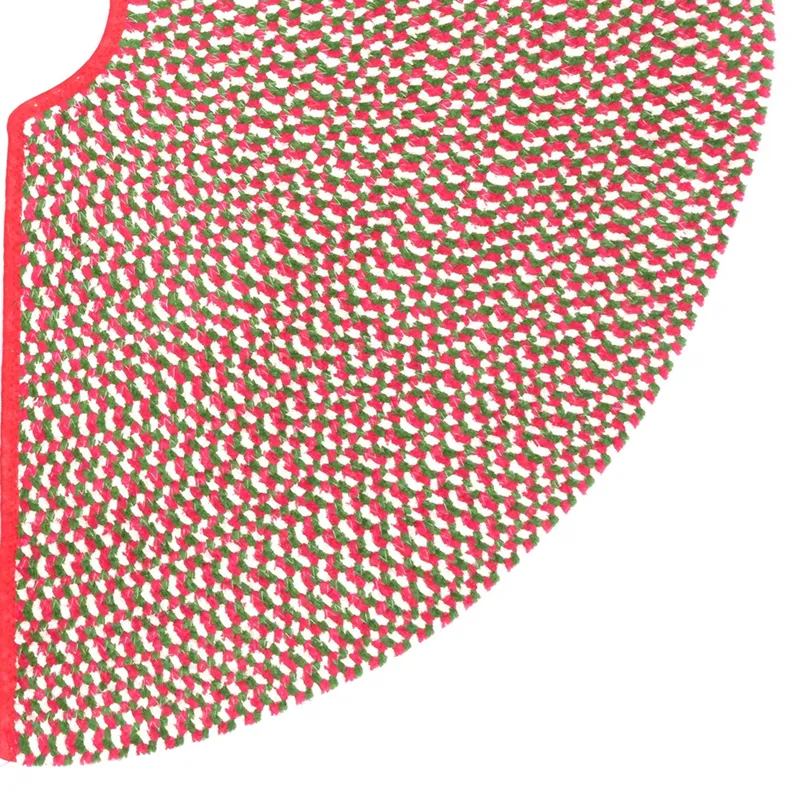 Happy Holidays-Christmas Christmas Multi Skirt Rug - 4\' x 4\'