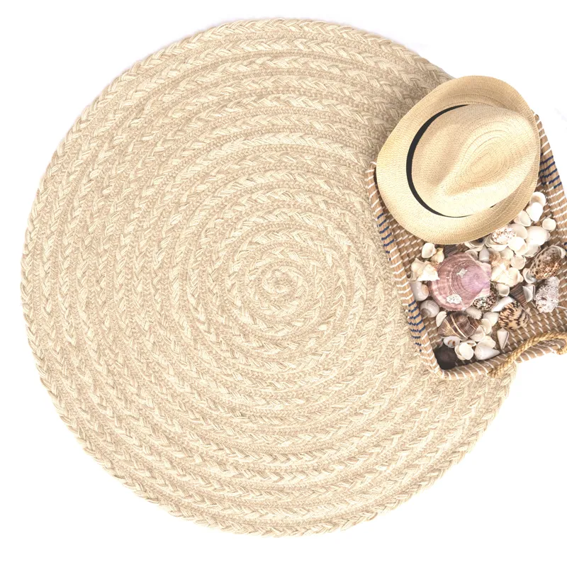 Down East Sand Dollar Round Rug - 9\'6\" x 9\'6\"