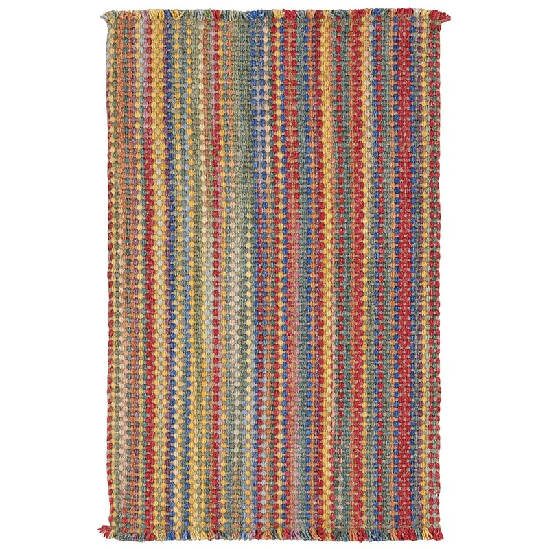 Hampton Beach Party Vertical Stripe Rectangle Rug - 8\' x 11\'
