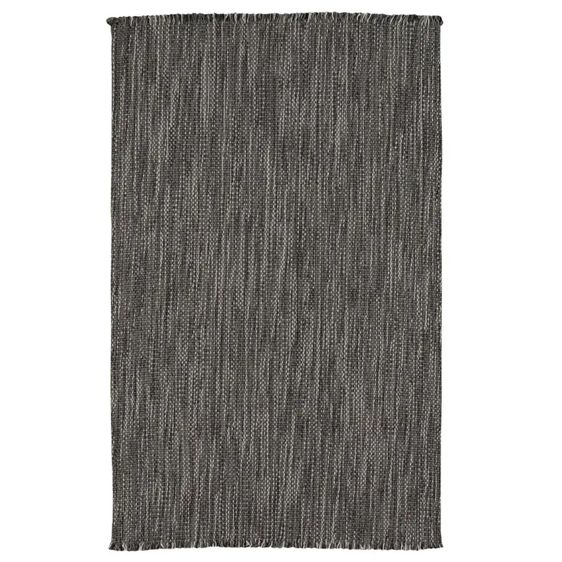 Seagrove Steel Vertical Stripe Rectangle Rug - 2\' x 8\'