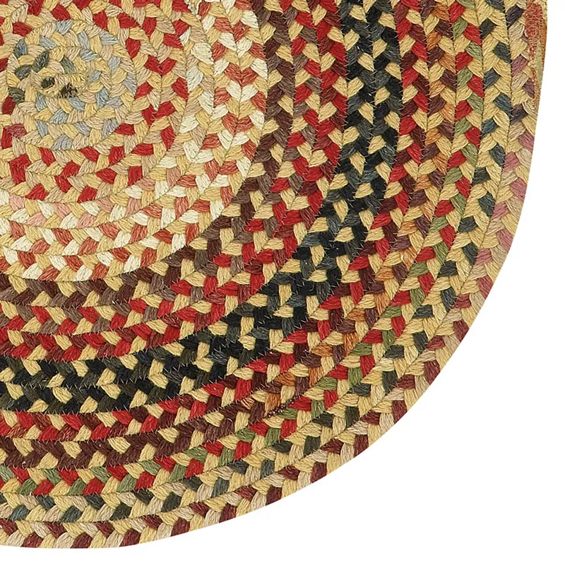 Plymouth Light Gold Round Rug - 3\' x 3\'