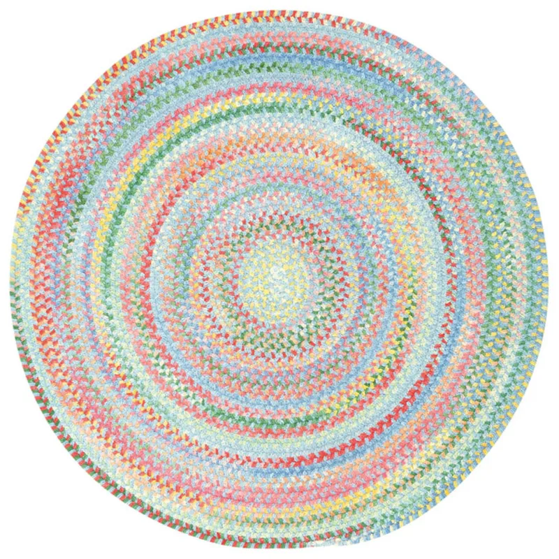 Cutting Garden Blue Bell Round Rug - 1\'3\" x 1\'3\"