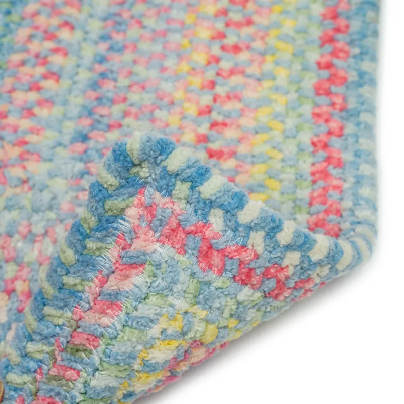 Cutting Garden Blue Bell Concentric Rectangle Rug - 3\' x 3\'