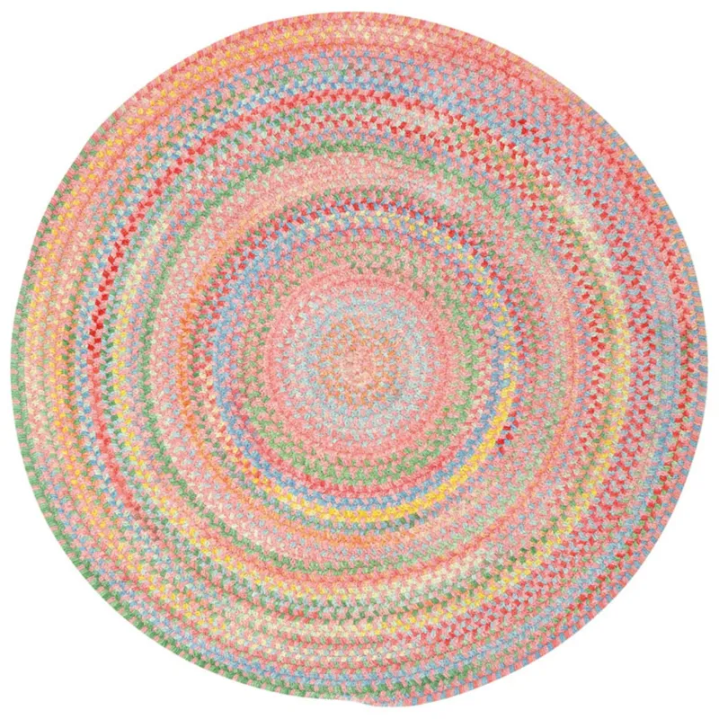 Cutting Garden Tea Rose Round Rug - 9\'6\" x 9\'6\"
