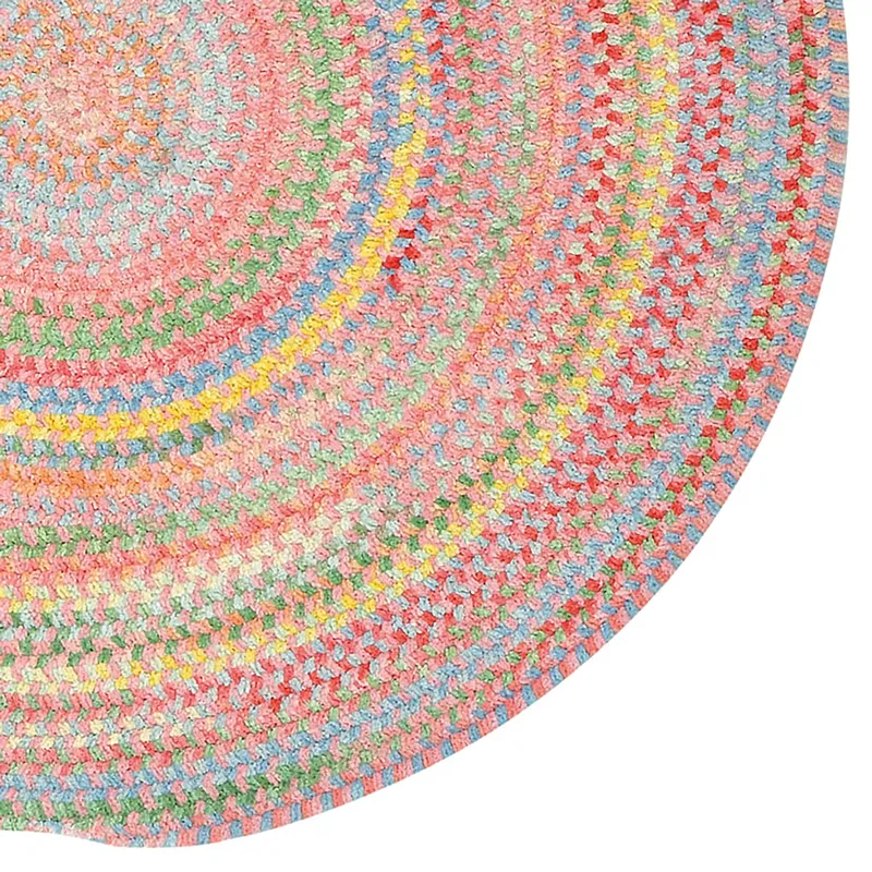 Cutting Garden Tea Rose Round Rug - 9\'6\" x 9\'6\"