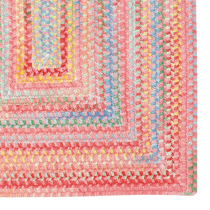 Cutting Garden Tea Rose Concentric Rectangle Rug - 8\'6\" x 8\'6\"