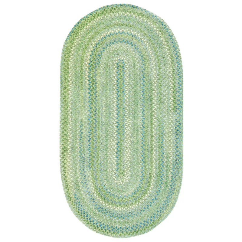 Sailor Boy Sea Monster Green Oval Rug - 9\'2\" x 13\'2\"