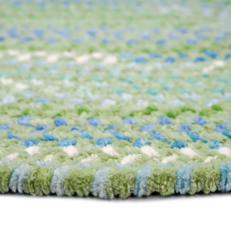 Sailor Boy Sea Monster Green Oval Rug - 9\'2\" x 13\'2\"