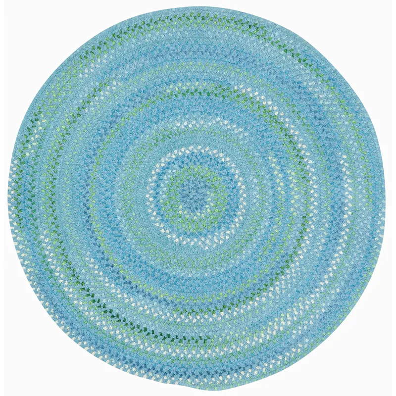 Sailor Boy Deep Blue Sea Round Rug - 5\'6\" x 5\'6\"