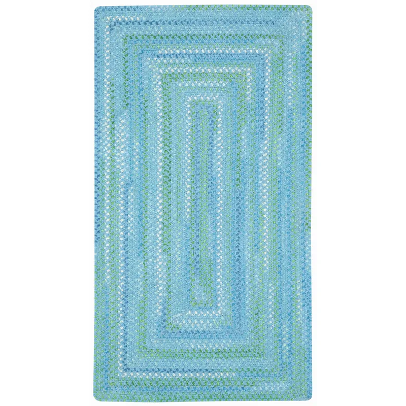 Sailor Boy Deep Blue Sea Concentric Rectangle Rug - 3\' x 3\'