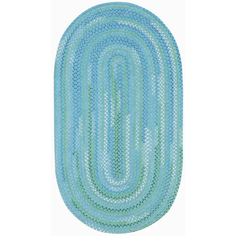 Sailor Boy Deep Blue Sea Oval Rug - 11\'4\" x 14\'4\"
