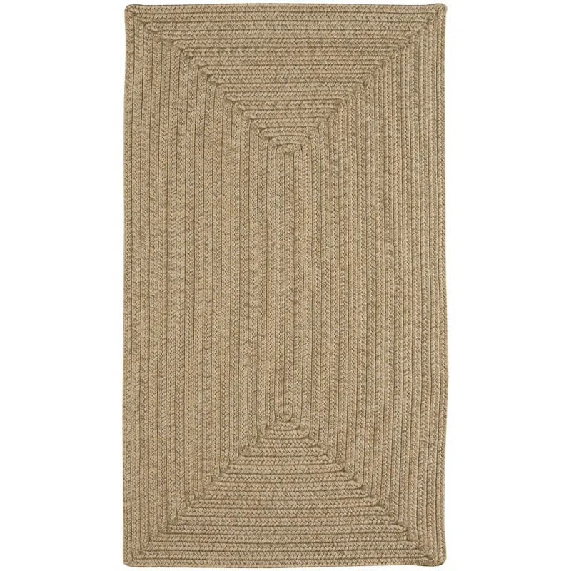 Simplicity Flax Concentric Rectangle Rug - 1\'8\" x 2\'6\"