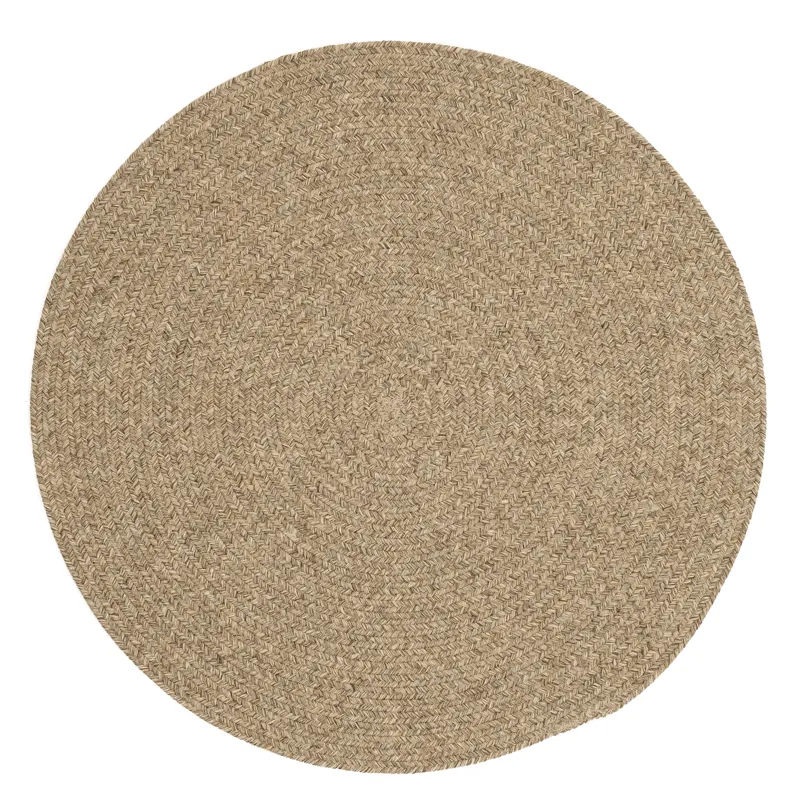 Simplicity Wood Round Rug - 8\'6\" x 8\'6\"
